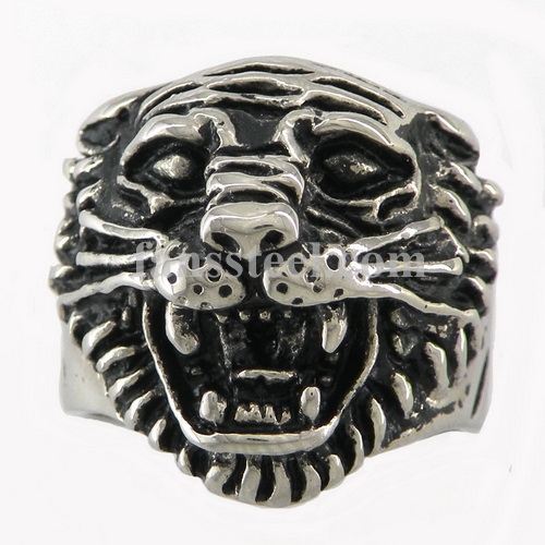 FSR07W23 leopard panther lion ring - Click Image to Close